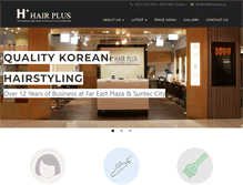 Tablet Screenshot of hairplus.sg